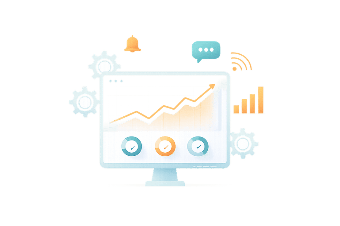 Tableau de bord de monitoring IT avec alertes sur serveurs et réseaux