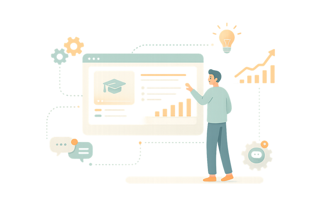 Cours en ligne sur la plateforme LMS pour la formation d'entreprise
