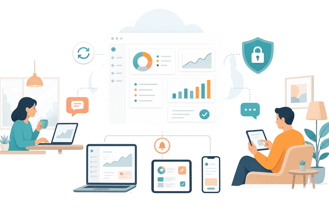Smart working con Zelo ERP da PC, tablet e smartphone