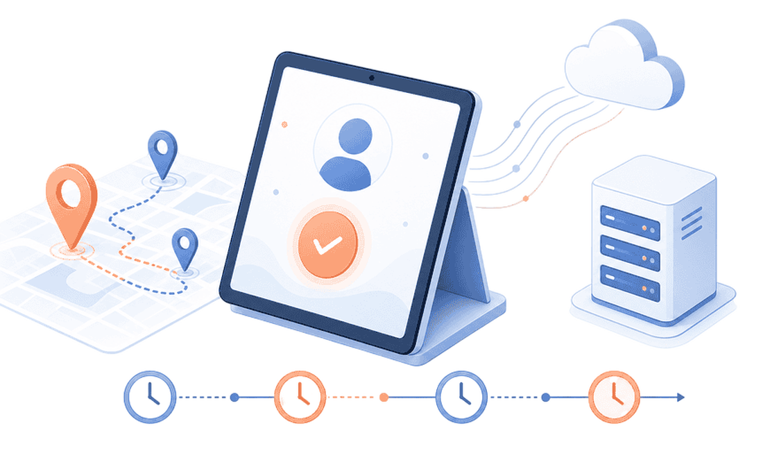 Timbratura delle presenze con badge e geolocalizzazione in Zelo ERP