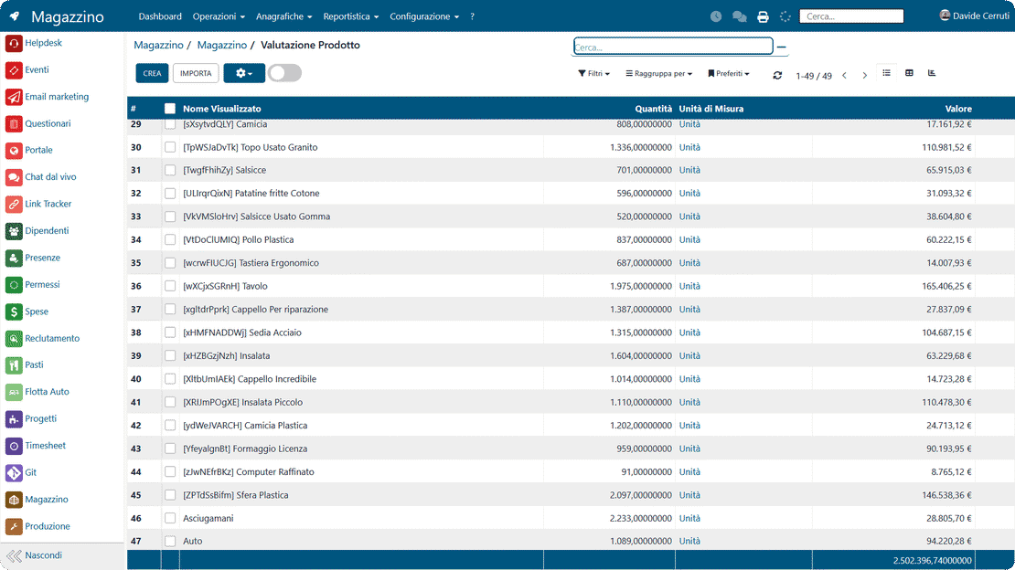 Inventory valuation in Zelo ERP: average cost, FIFO and LIFO synchronized with accounting
