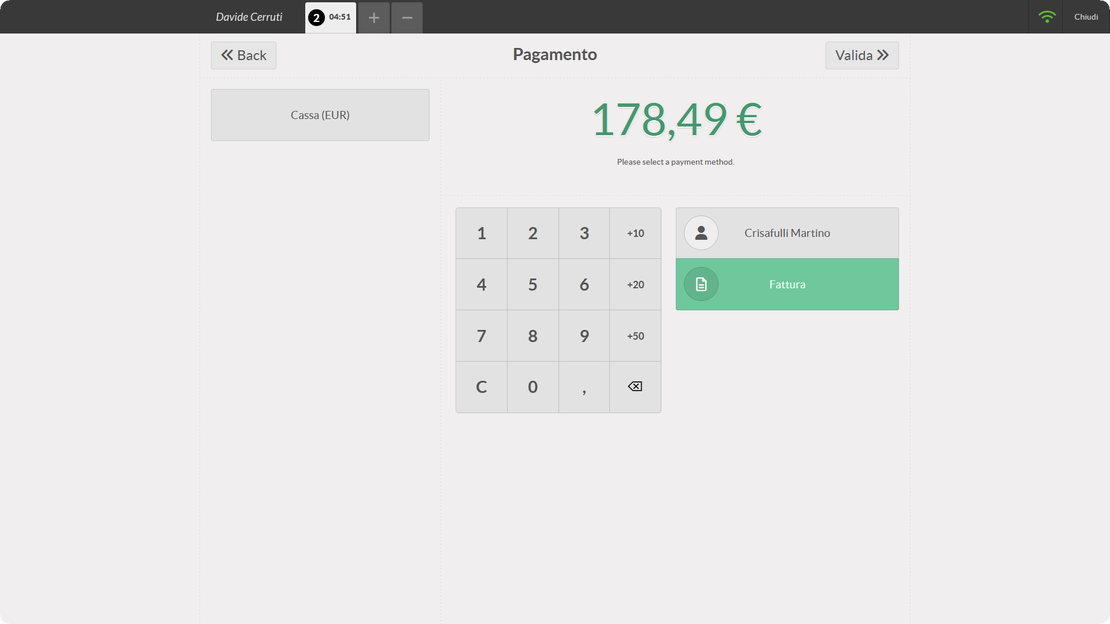 Facturation électronique depuis le PoS dans Zelo ERP : tickets et factures avec données client
