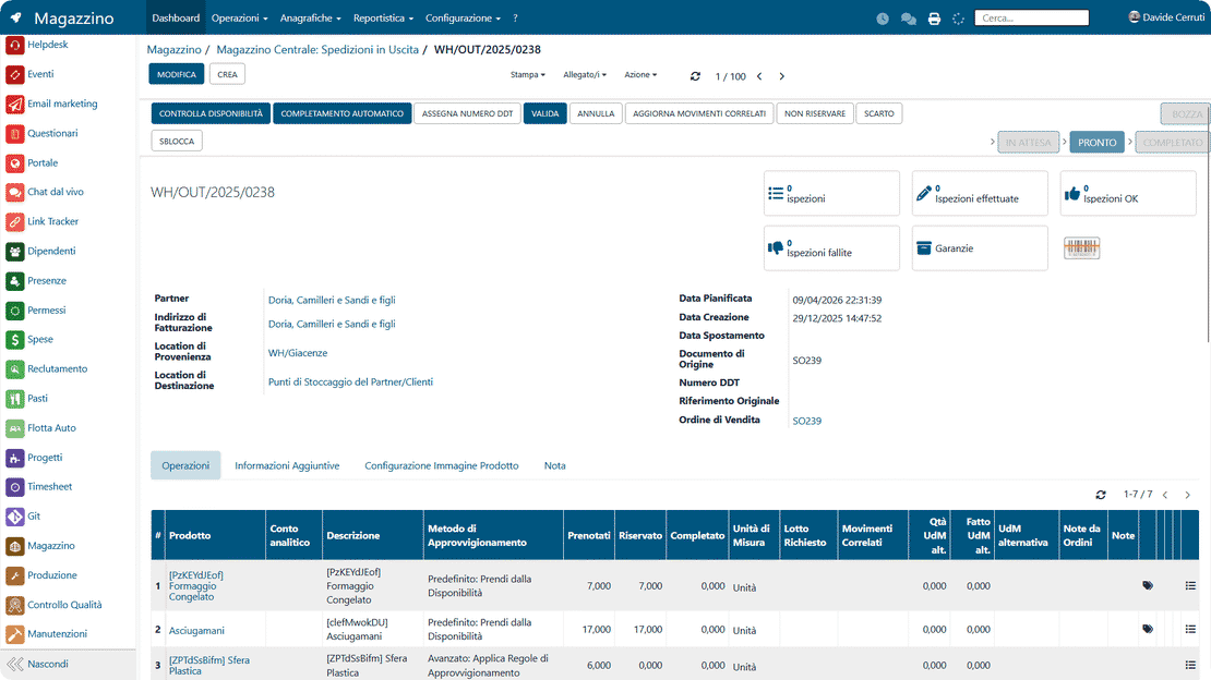 Intégration du contrôle qualité dans Zelo ERP avec la production et les mouvements de stock