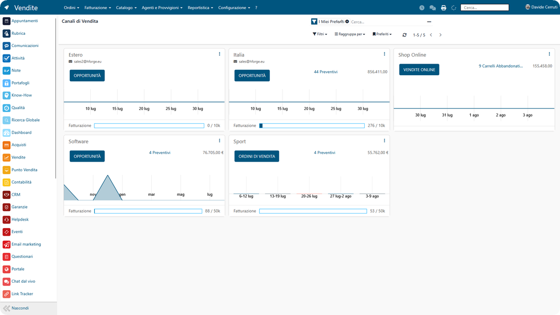 Module Ventes de Zelo ERP : le cycle commercial avec devis, commandes et encaissements sur un seul écran