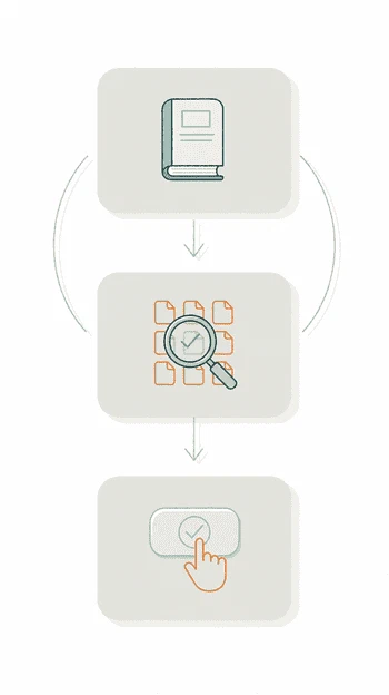 Module Guide utilisateur de Zelo ERP : les trois étapes Ouvrir, Rechercher et Appliquer