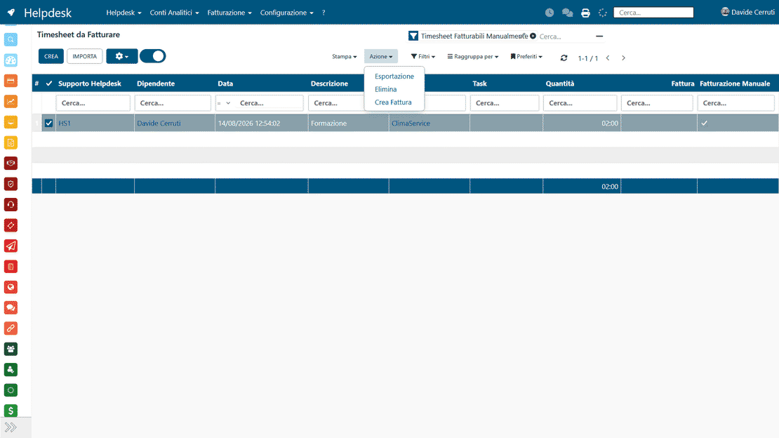 Integrazione dell'Helpdesk in Zelo ERP: fatturazione, contabilità analitica e anagrafica cliente collegate ai ticket