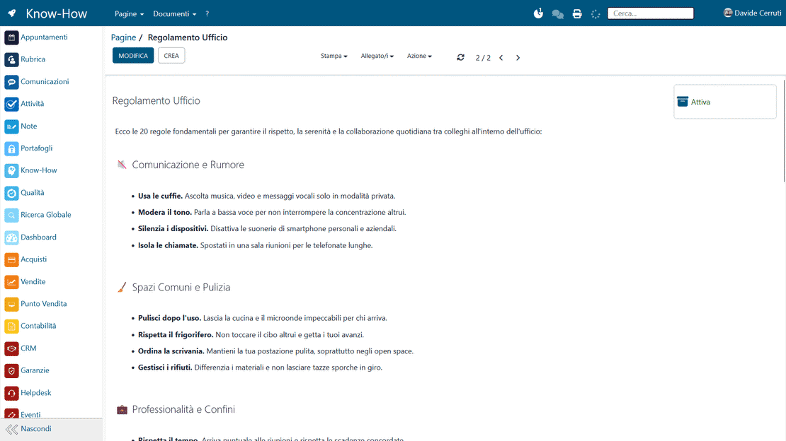 Onboarding in Zelo ERP: documentazione condivisa per i nuovi utenti