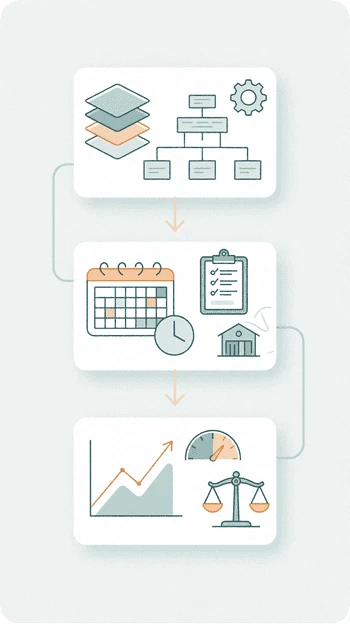 Gestisci la produzione in tre passaggi