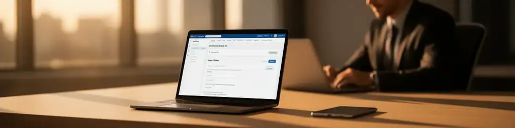 Area riservata Zelo ERP visualizzata su laptop e tablet in un ufficio moderno